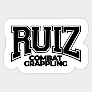 Ruiz Combat Grappling (Black Text) Sticker